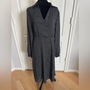 KOKO + MASON Retro Rockabilly Pinup Polka Dot Dress Size Large NWT (FLAWED)